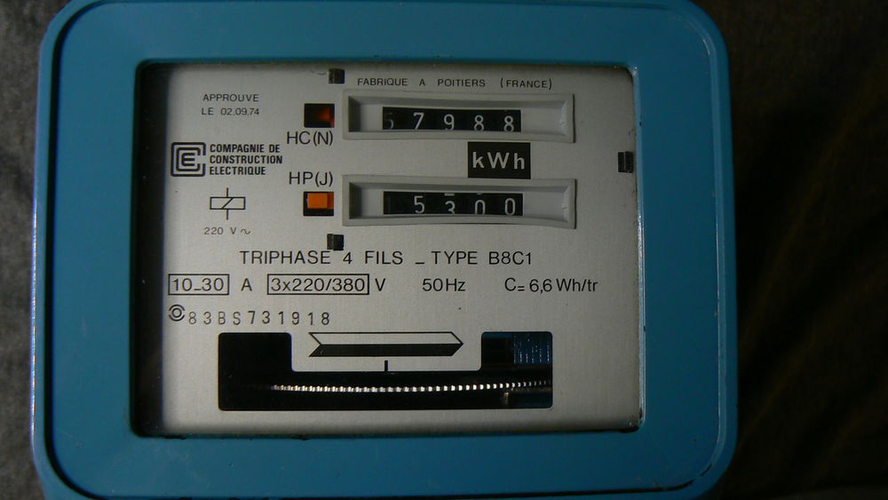 Compteur 3 phase 65 Mormoiron (84)