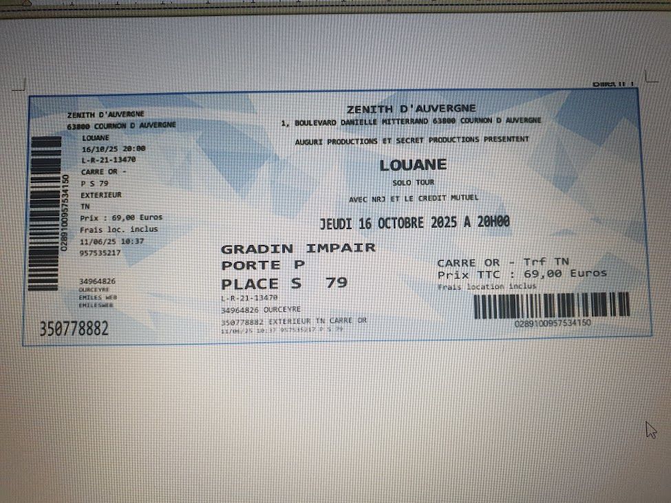 Concert Louanne Clermont-fd 69 Clermont-Ferrand (63)