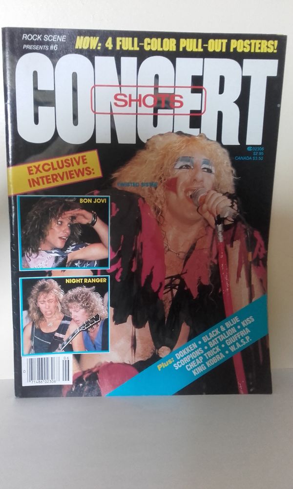 Concert Shots N�6 - May 1986 (US Magazine) avec Twisted Sist 40 Angers (49)