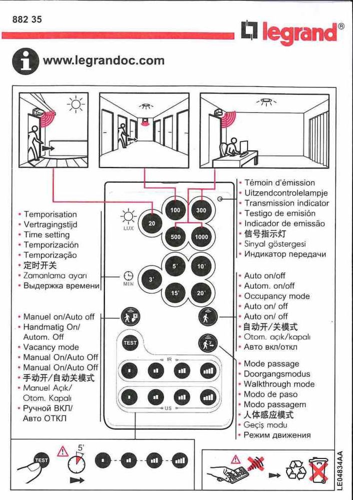 Configurateur de r�glage LEGRAND pour d�tecteur EC02 25 Tarbes (65)