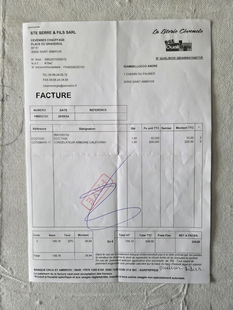 Cong�lateur armoire 0 Saint-Ambroix (30)