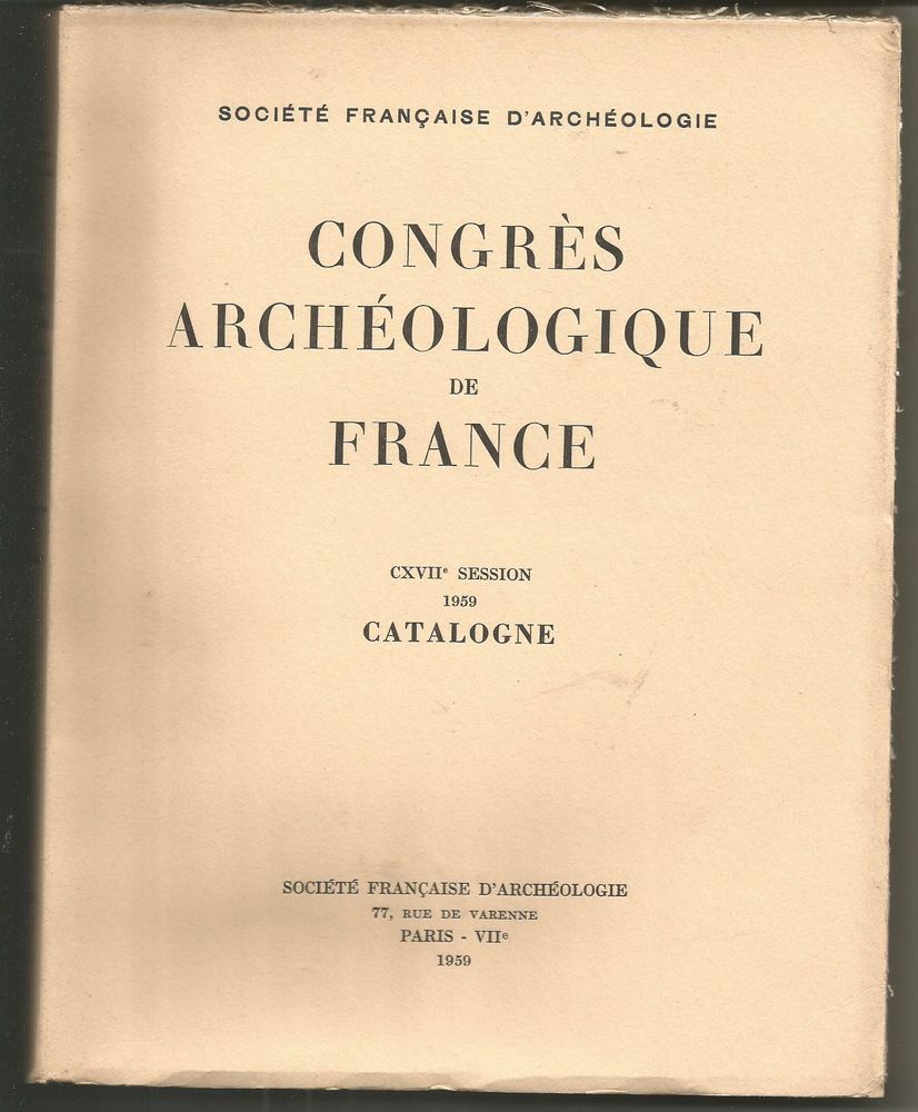 Congres Archeologique De La Societe Francaise Darcheologie