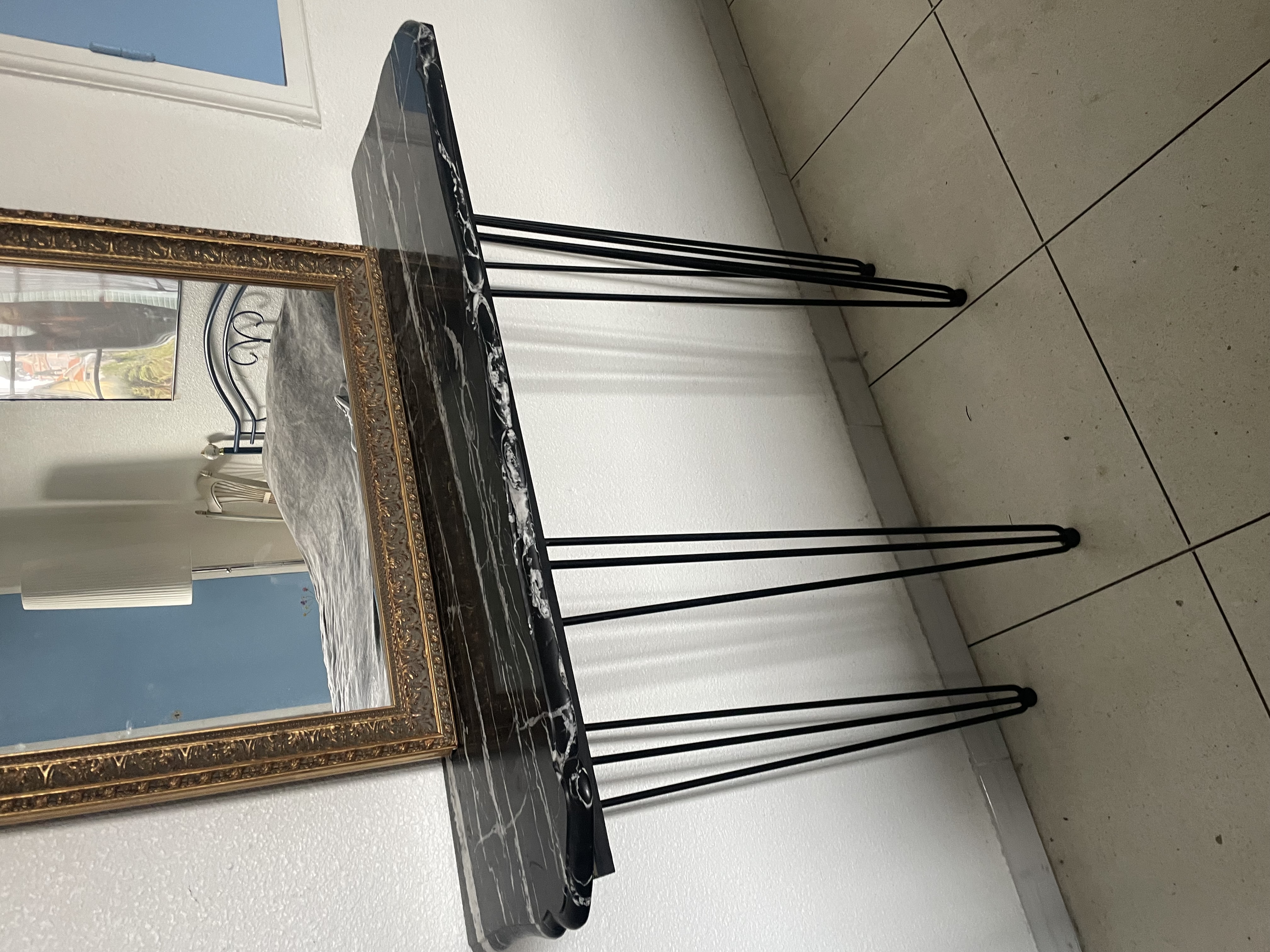 Console avec marbre noir ancien 160 Sanary-sur-Mer (83)