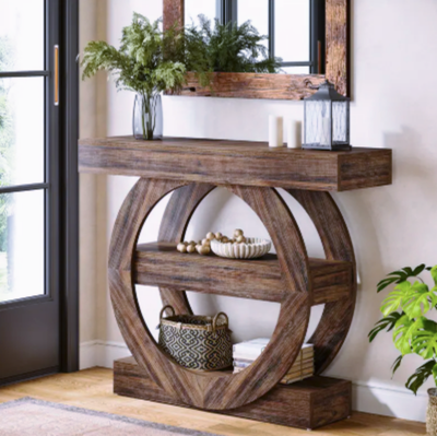 Console bois circulaire ? Meuble d'entr�e unique & chaleureu 159 Lyon 9 (69)