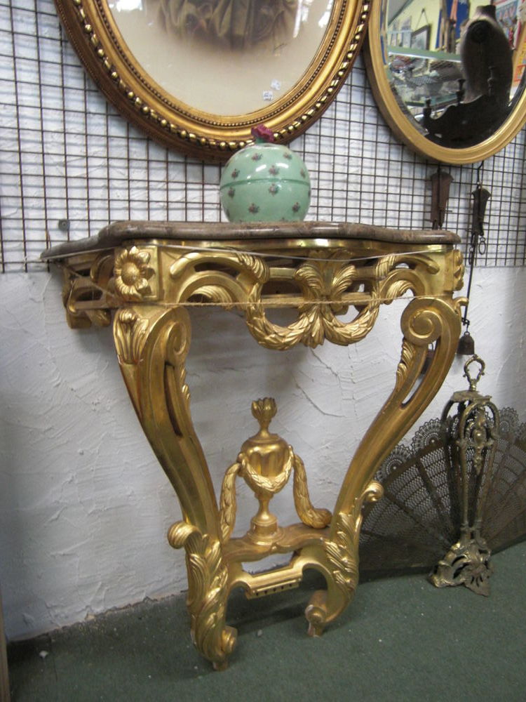 Console en bois dor� 380 Ch�teau-l'�v�que (24)