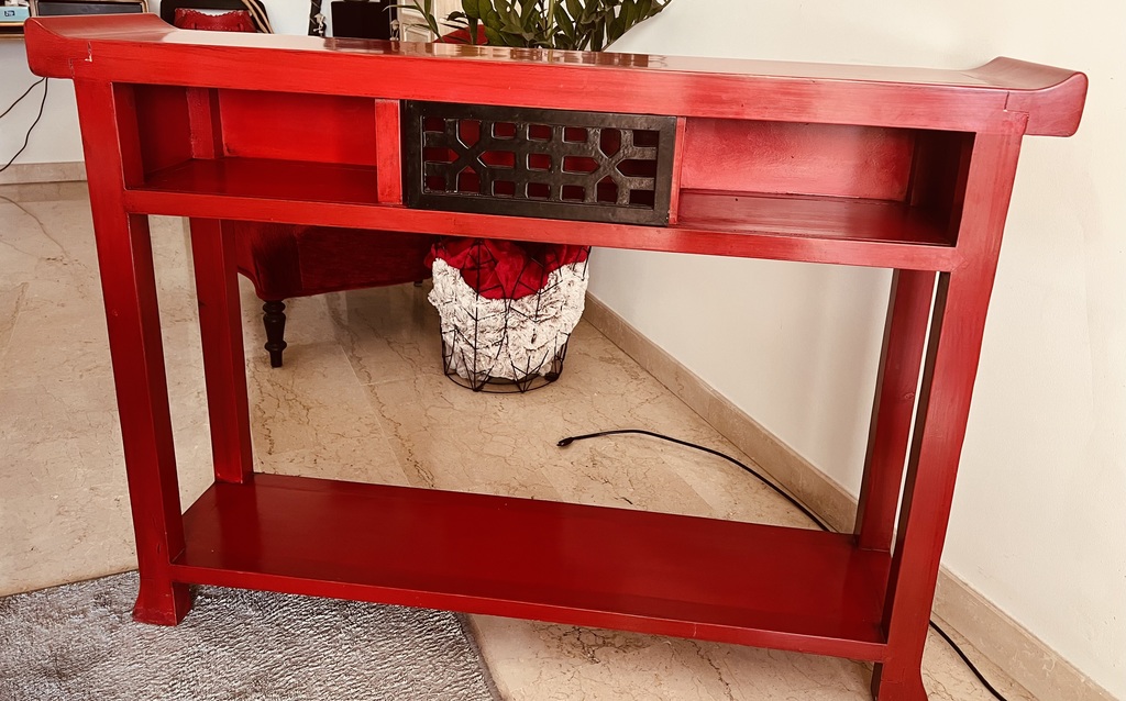 Console en bois rouge avec d�tails d�coratifs 0 Le Cannet (06)
