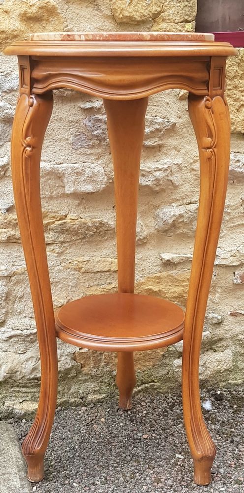 Console gu�ridon en ch�ne et marbre 15 Civrieux-d'Azergues (69)