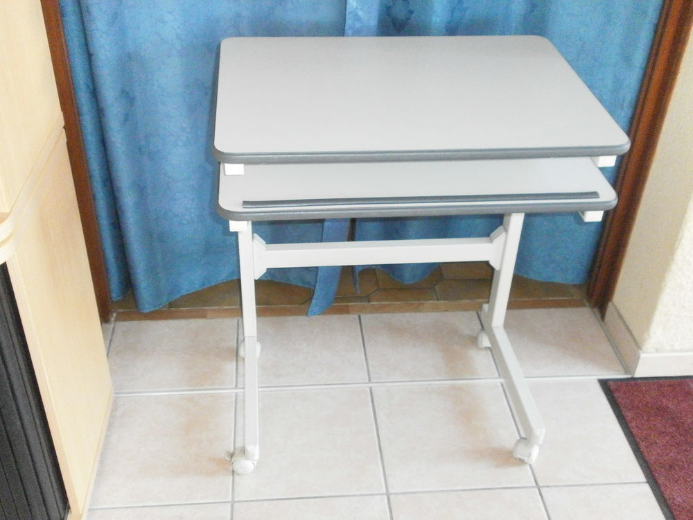 Console informatique sur roulettes 2 plateaux 45 Nantes (44)