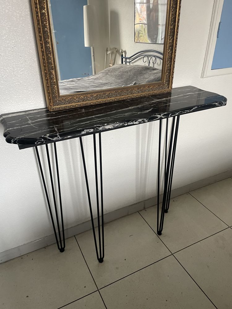 Console marbre noir pour jolie deco vintage 160 Sanary-sur-Mer (83)