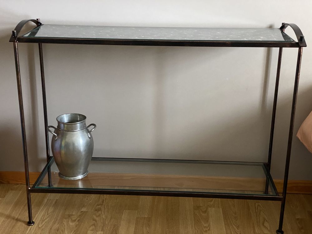 Console en m�tal forg� et verre 65 Les Moli�res (91)