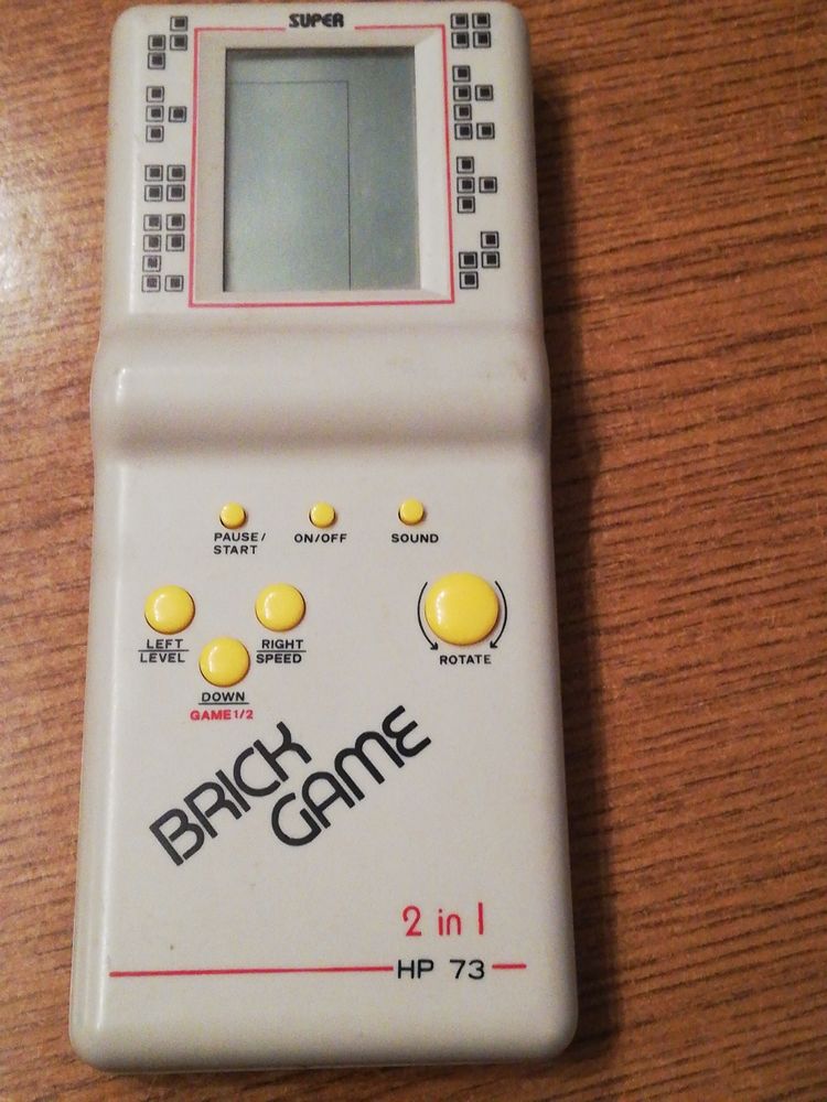 Console jeu vidéo électronique LCD Brick Game HP 73 Tetris  18 Écuisses (71)