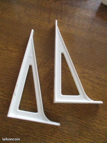 2 consoles d'�tag�re renforc�es blanches et autres mod�les 10 M�rignies (59)