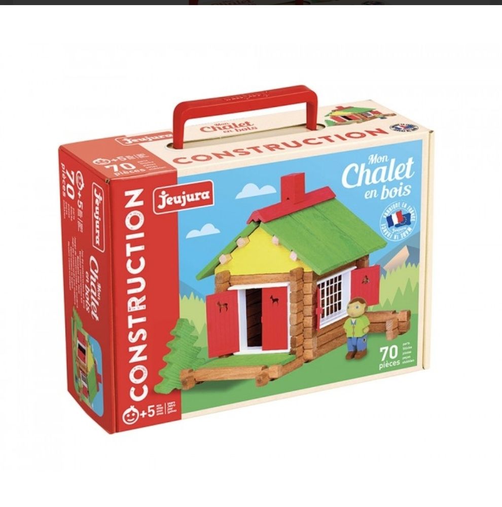 Jeu de construction r�f 8001 en bois JeuJura Maison Foresti�re 15 Courbevoie (92)