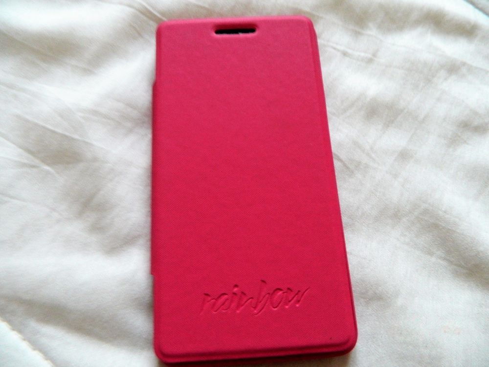 Coque t�l�phone rose marque Wiko Rainbow 1 Villiers (86)