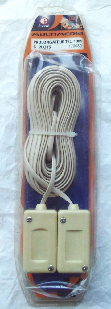 Cordon - prolongateur t�l�phonique 10 m sous blister 5 Villeurbanne (69)
