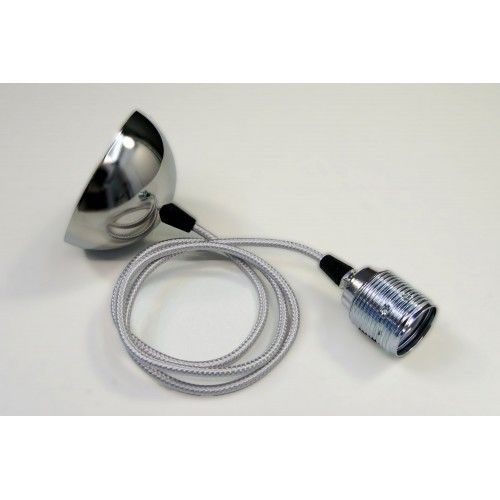 Cordon suspension CHROME lustre pendant avec cable fil elect 10 Marseille 13 (13)