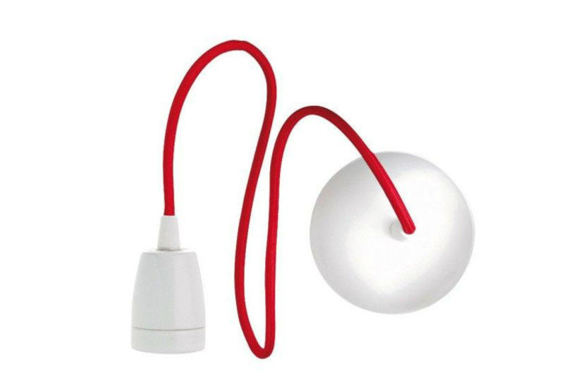 Cordon suspension ROUGE BLANC lustre pendant avec c�ble fil 10 Marseille 13 (13)
