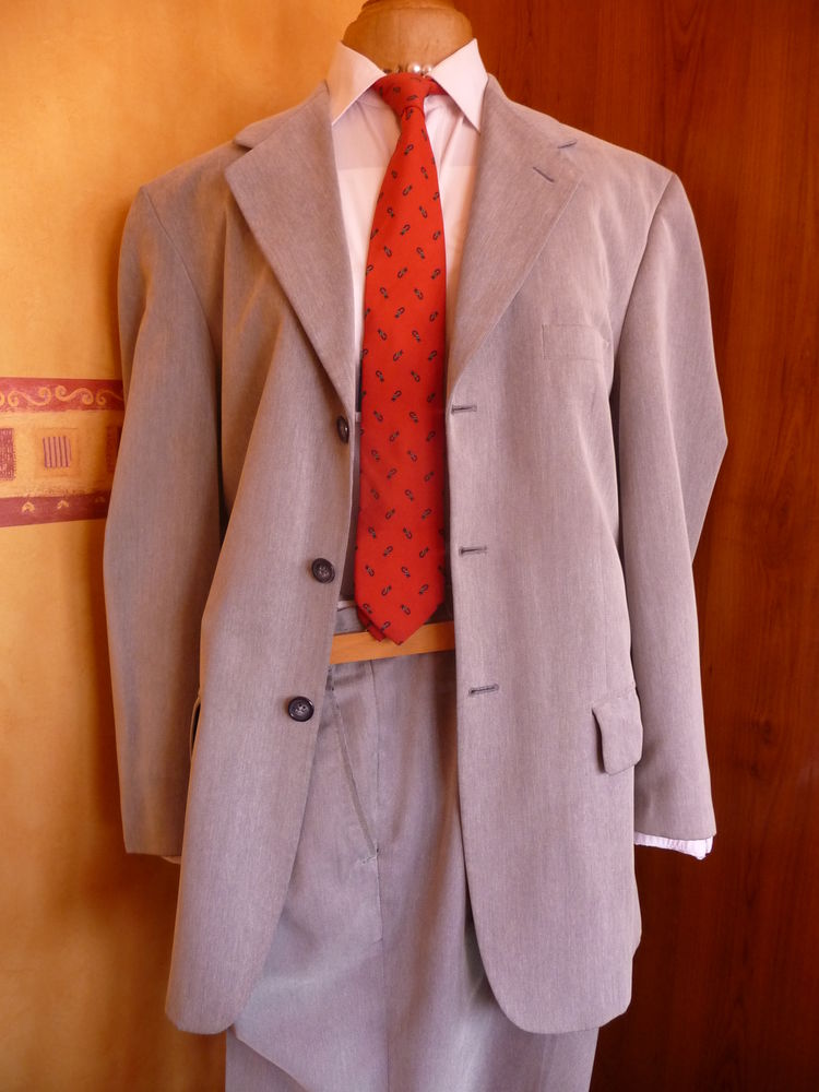 Costume gris clair unis - taille V 50 P 42 Brice 4 Mouvaux (59)