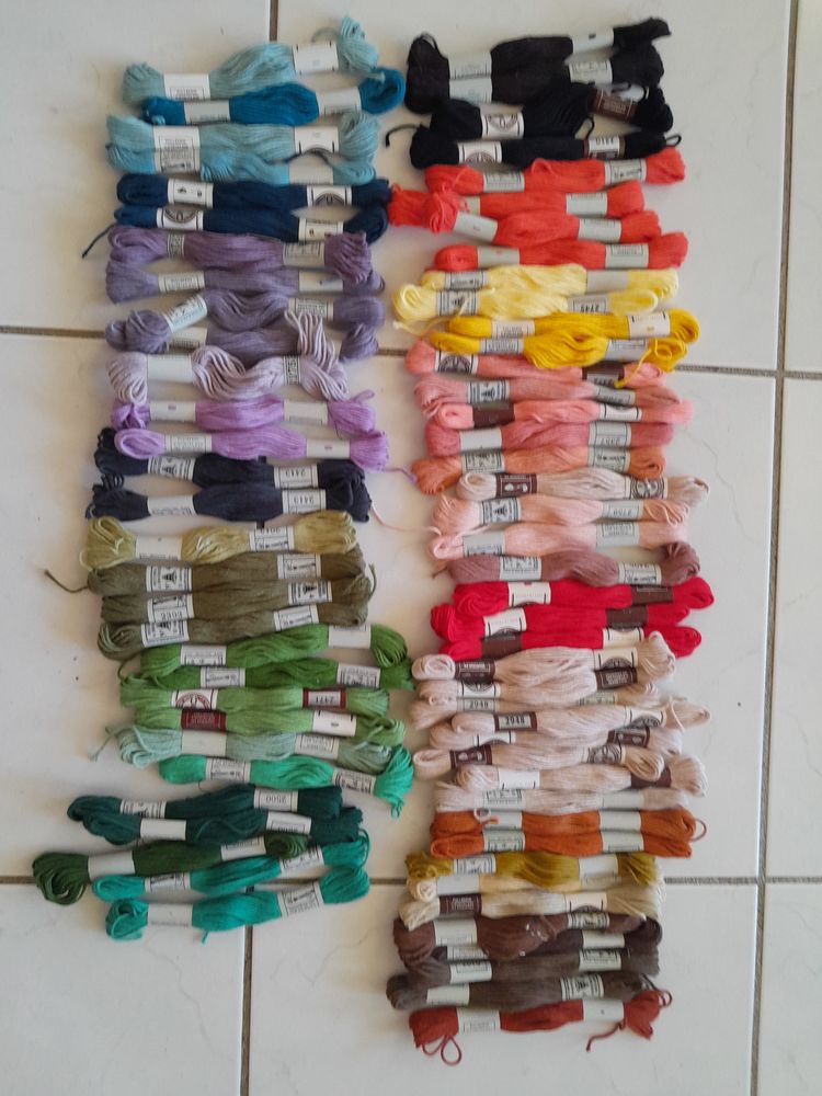 coton tapisserie 90 pi�ces neuves 40 �chirolles (38)