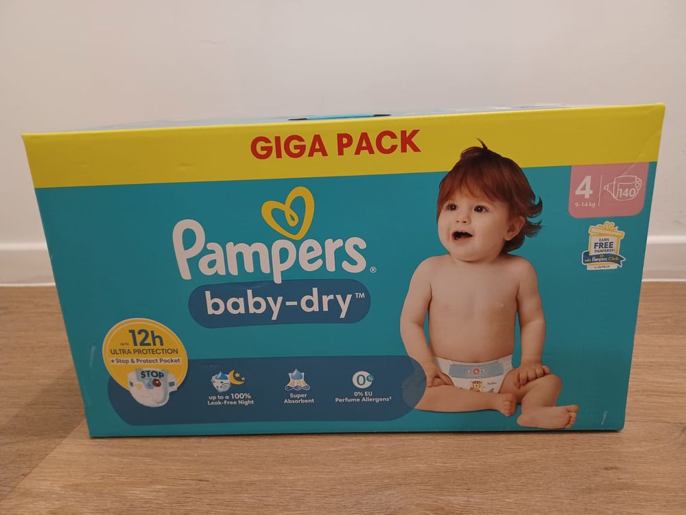 Couches PAMPERS GIGAPACK- Baby-dry -Cartons de couches NEUFS 0 Corbeil-Essonnes (91)