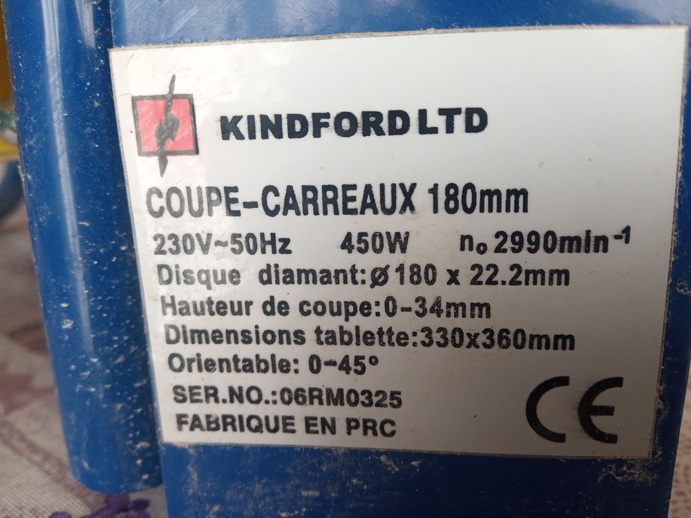 COUPE CARRELAGE ELECTRIQUE 25 Jacob-Bellecombette (73)