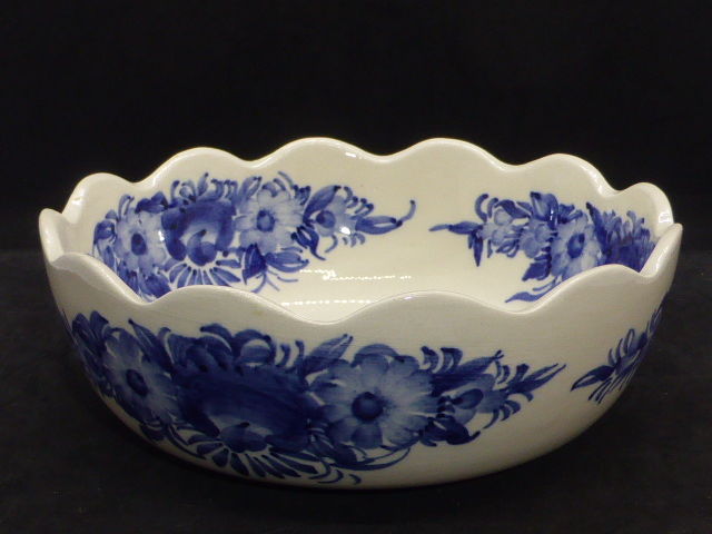 Coupe en faience fleurs bleues  ZF KOLO 6 Rueil-Malmaison (92)