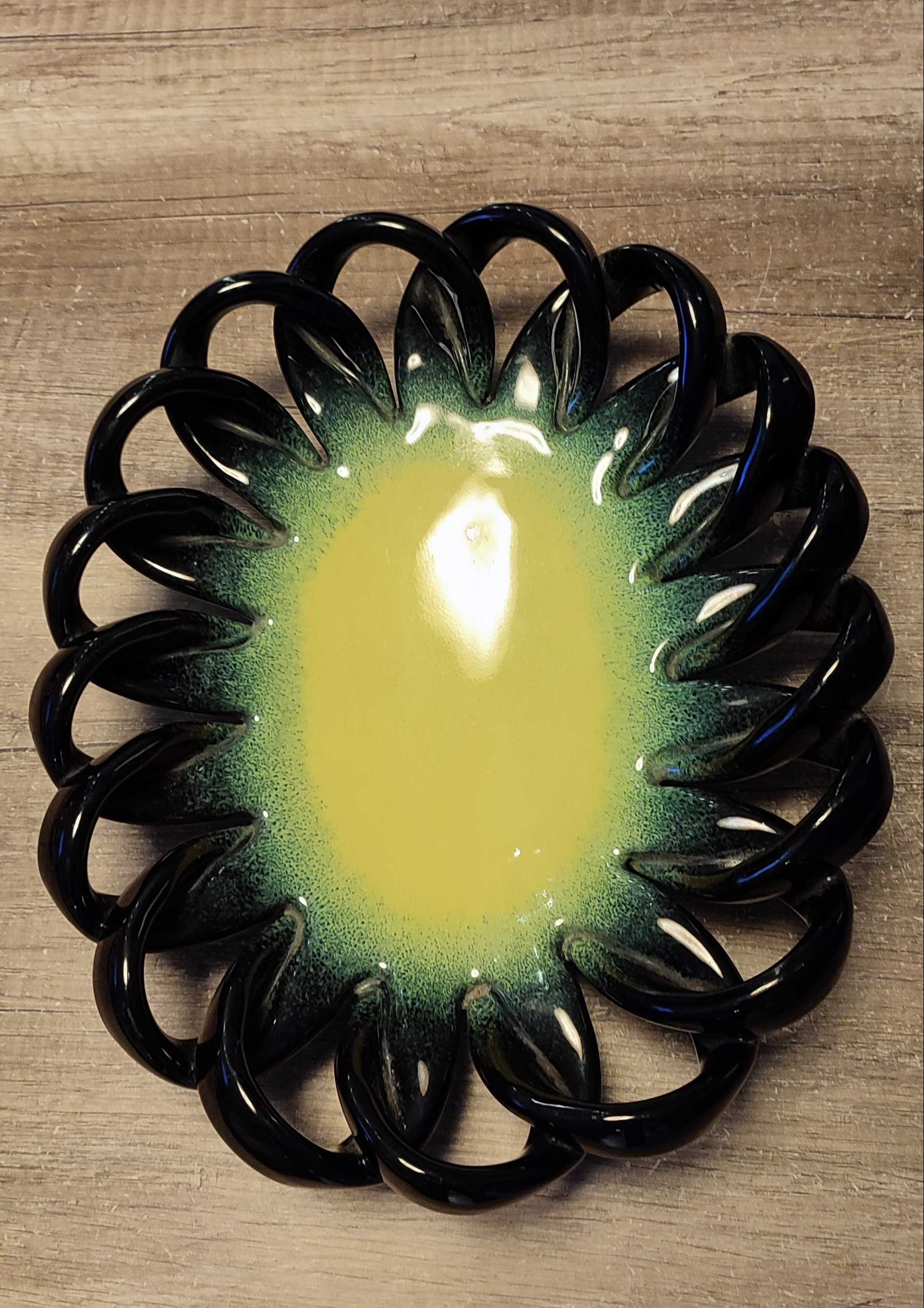 Coupe �  fruits c�ramique torsad�e Ceramidi -Vallauris 75 Clermont (60)