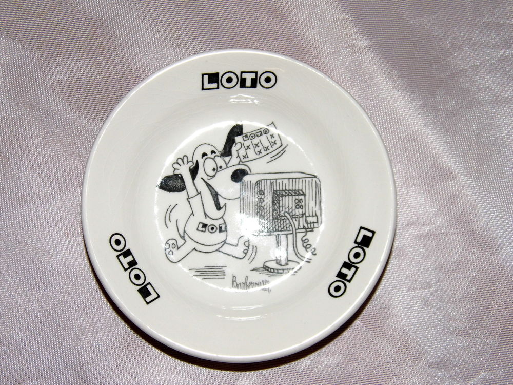 Coupelle LOTO BARBEROUSSE fa�ence GIEN VINTAGE 10 Dunkerque (59)