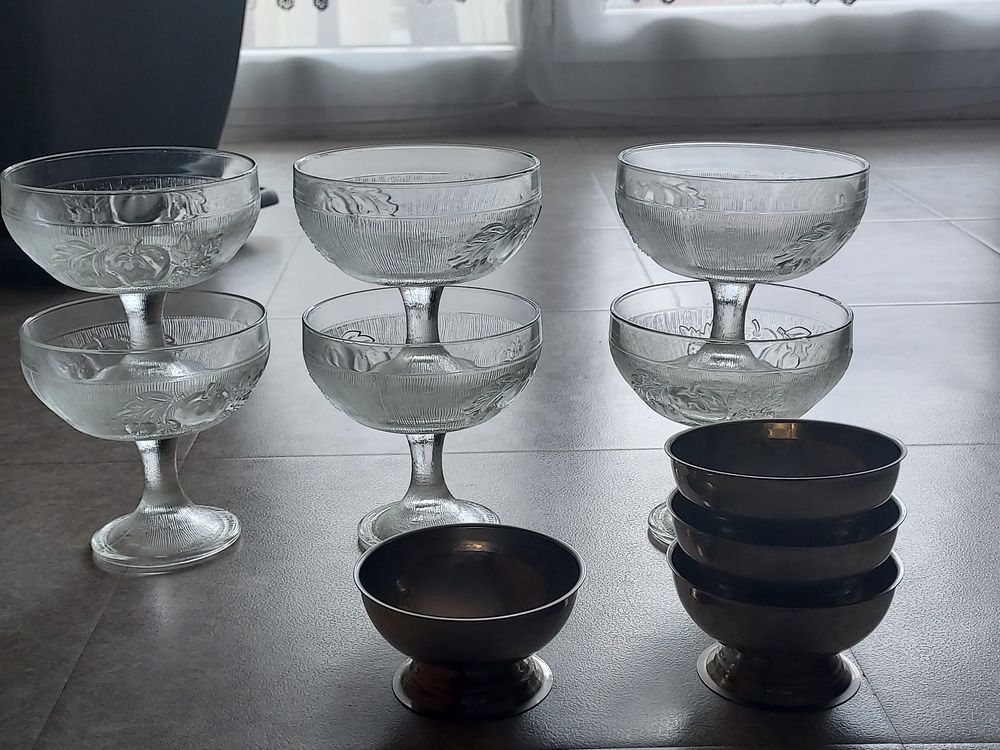 lot de dix coupes � glace + service � glace 15 Le Havre (76)