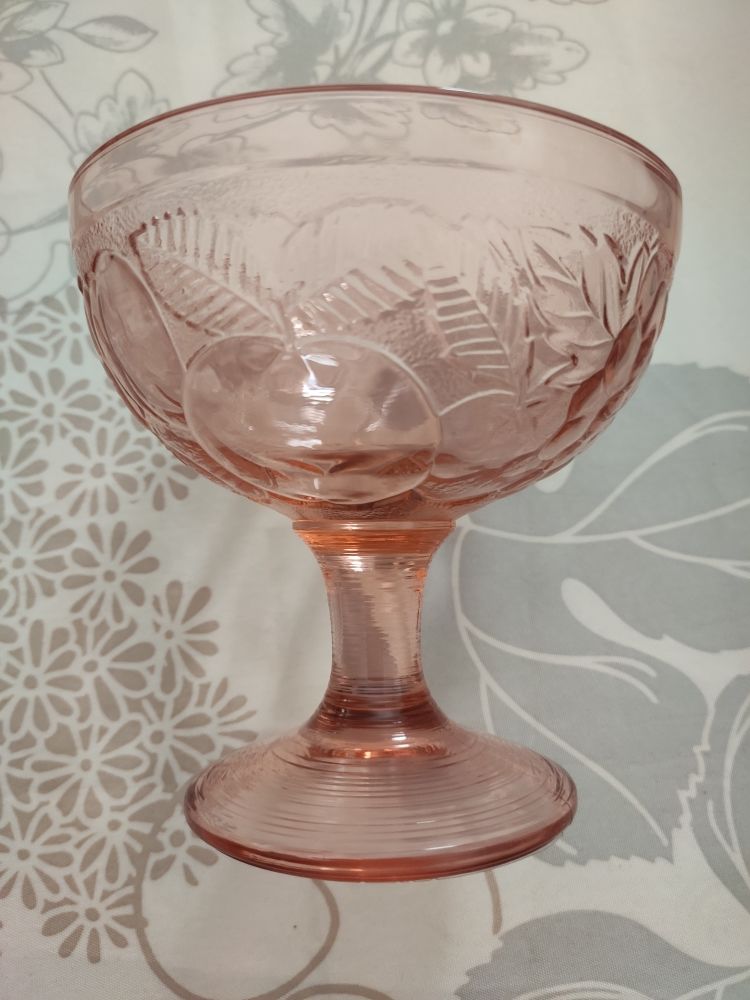 6 coupes � glaces en verre �pais 8 Frans (01)