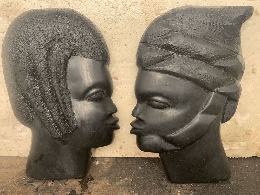 couple masque africains 60 Soug�res-en-Puisaye (89)