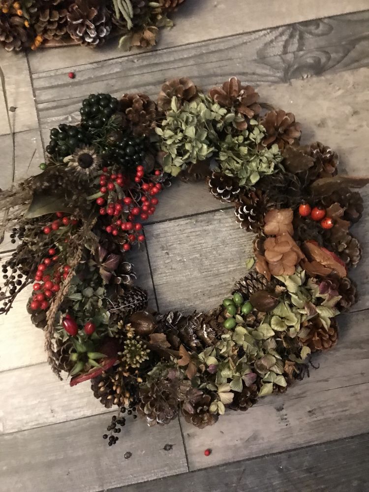 Couronne naturelle  artisanale d�co de la maison (No�l) 40 Bagneux (92)