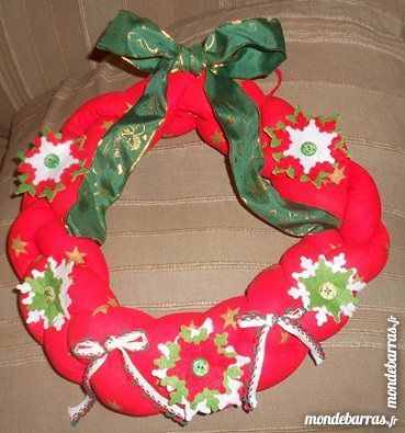 Couronne de No�l neuf en tissus 10 Saint-Martin-au-La�rt (62)