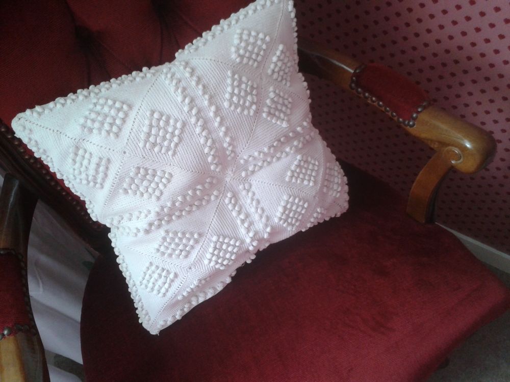 Coussin carr� coton blanc style shabby chic 15 Dijon (21)