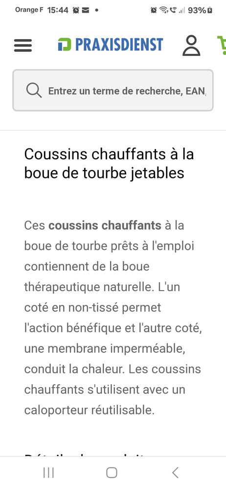 coussins chauffants boue de tourbe jetables, caloporteur 25 Saint-Martin-Boulogne (62)