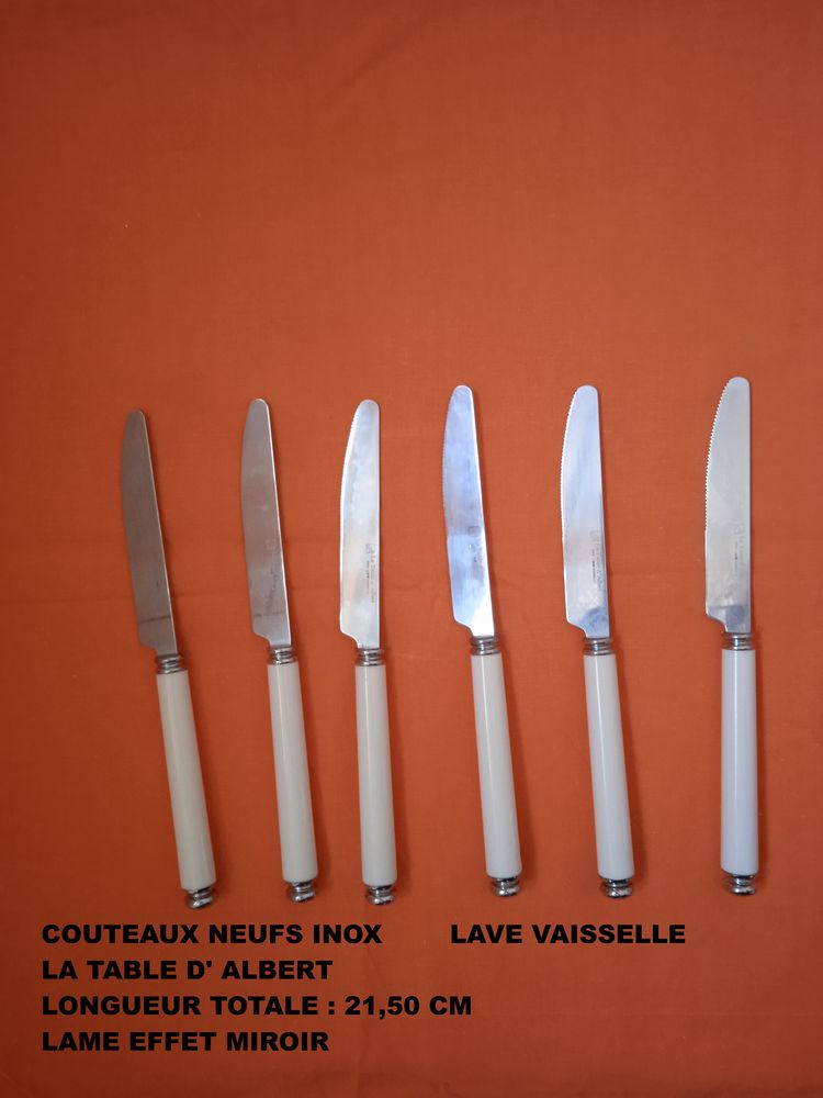 Couteaux inox neufs lave-vaisselle La Table d'Albert 15 Lourdes (65)