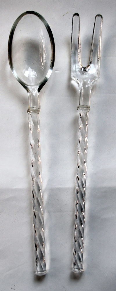 Couverts � salade en verre 25 Issy-les-Moulineaux (92)