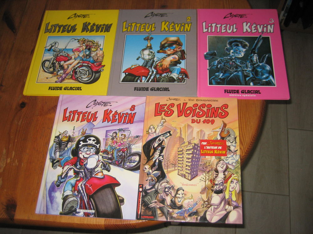 lot 5 bd par COYOTE / LITTEUL KEVIN 1+2+3+8+LES VOISINS DU 109 fluide glacial/ dargaud 25 C�zy (89)