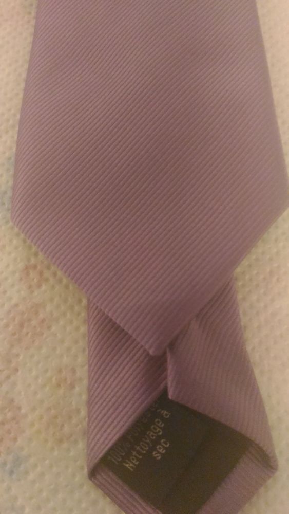 Cravate homme unie violette  avec rayures violettes 8 Savigny-sur-Orge (91)