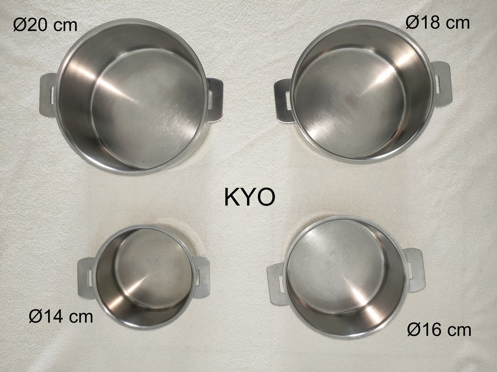 CRISTEL Lot Set 4 casseroles inox empilables gris 198 Foncine-le-Haut (39)