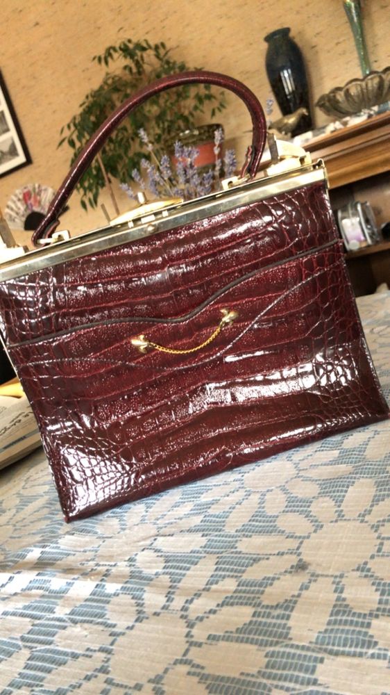 Sac croco r�tro ann�e 1960 130 P�rigueux (24)