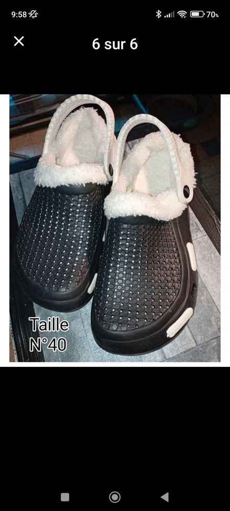 Crocs fourr� femme T40 10 Cluses (74)