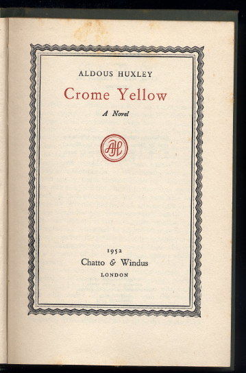 CROME YELLOW  - ALDOUS HUXLEY
LIVRE EN ANGLAIS 8 Oloron-Sainte-Marie (64)