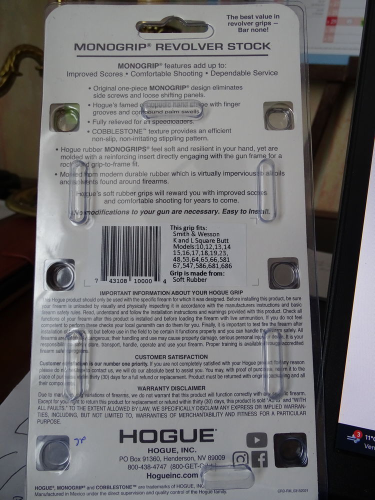 Crosse pour S&W 35 Le Controis-en-Sologne (41)