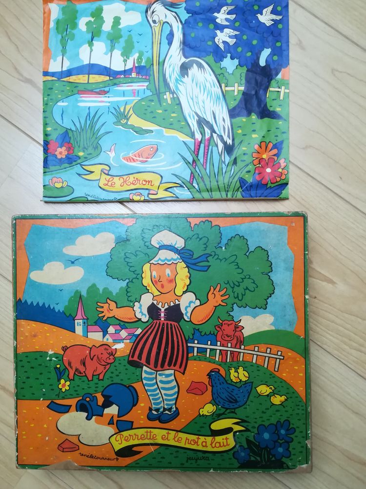 cubes anciens JEUJURA  (bois et papier)  
0 Mouvaux (59)