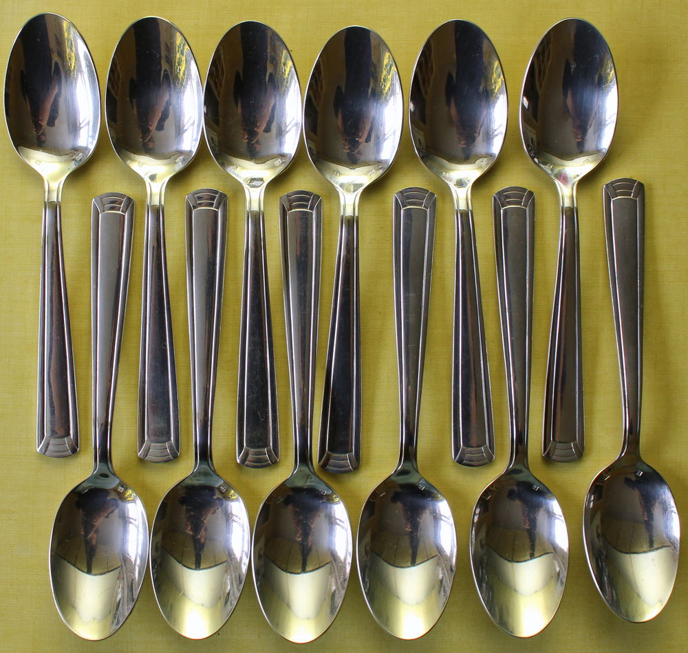 Cuillères à entremets art déco métal argenté 100 Issy-les-Moulineaux (92)