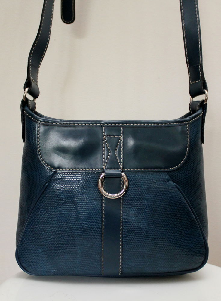 Sac cuir bleu bandouli�re LANCEL 100 Issy-les-Moulineaux (92)