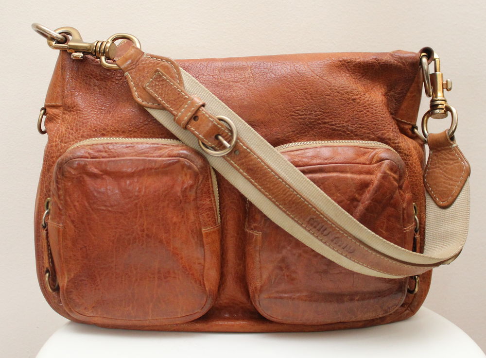 Sac cuir camel MIUMIU 120 Issy-les-Moulineaux (92)