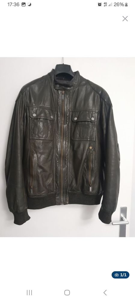 cuir motard chevignon vert 60 Sceaux (92)