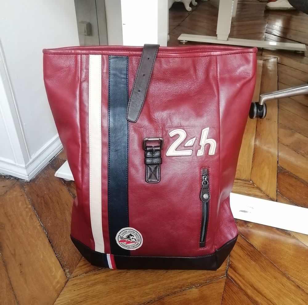 Sac � dos cuir rouge - Collection 24 heures du mans - Neuf 150 Paris 9 (75)